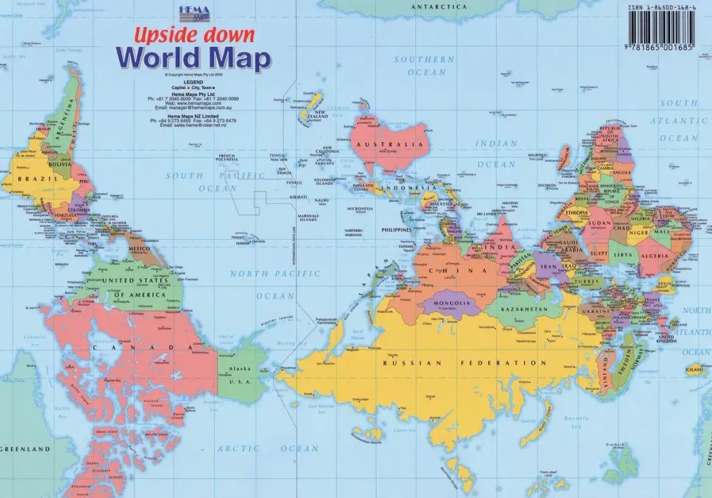Dlaczego australijska mapa świata wywraca naszą rzeczywistość do góry nogami