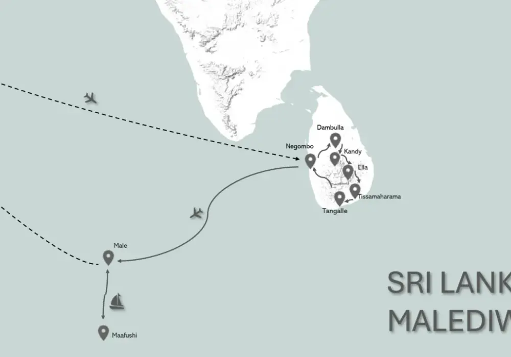 Wycieczka Sri Lanka i Malediwy: najlepszy plan zwiedzania i wypoczynku
