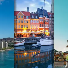 Triptyk przedstawia Honolulu, Kopenhagę i Seul – miasta często uznawane za najbezpieczniejsze na świecie.